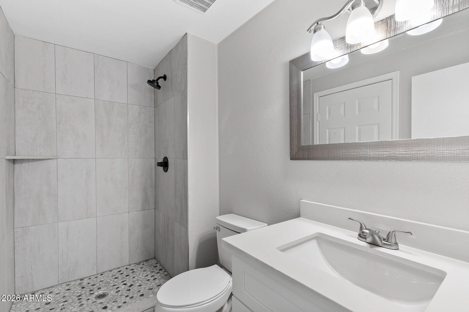3749 East Pershing Avenue Phoenix, AZ 85032 - Photo 39 of 53 a bathroom with a sink a toilet and shower