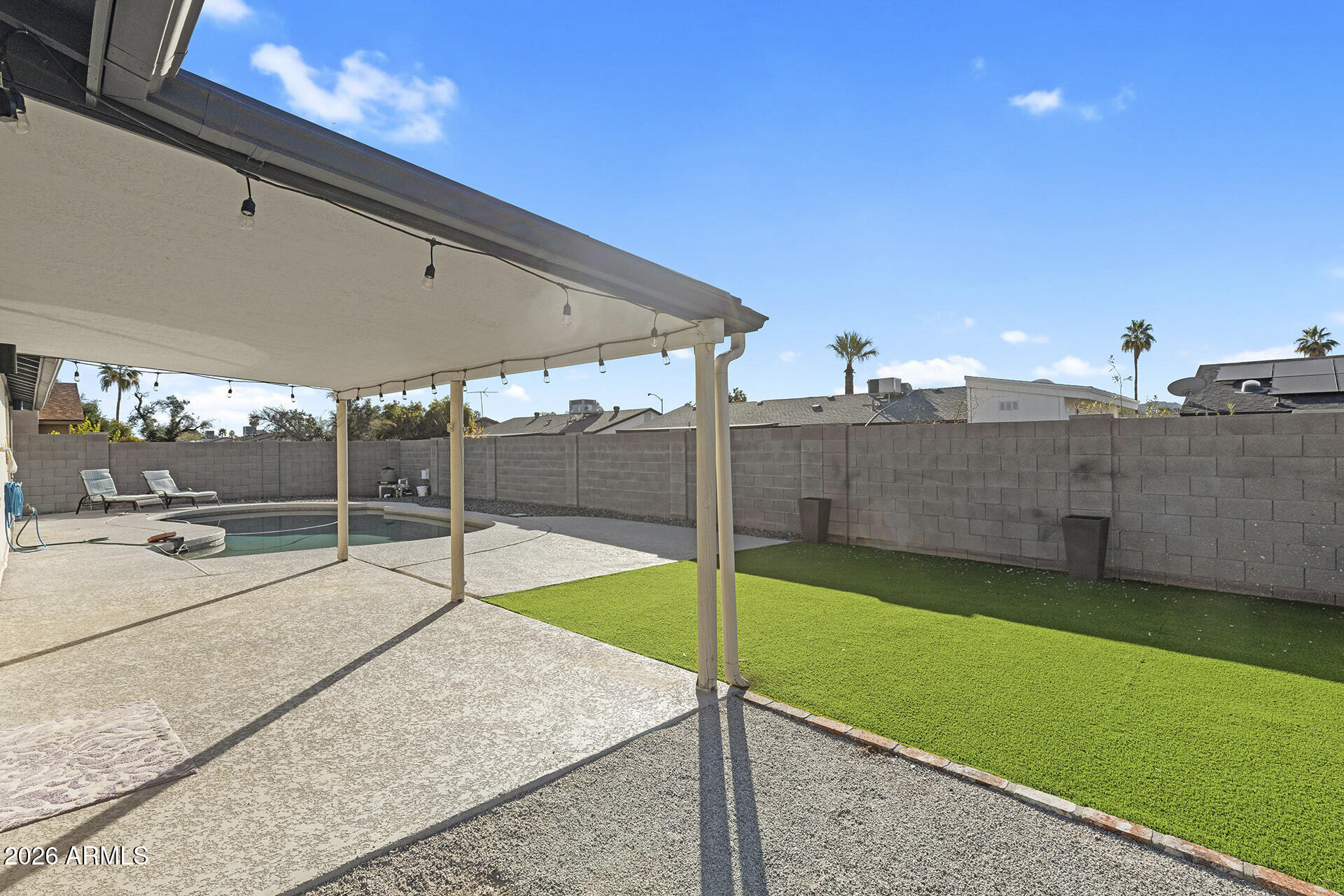 3749 East Pershing Avenue Phoenix, AZ 85032 - Photo 45 of 53 a view of a backyard