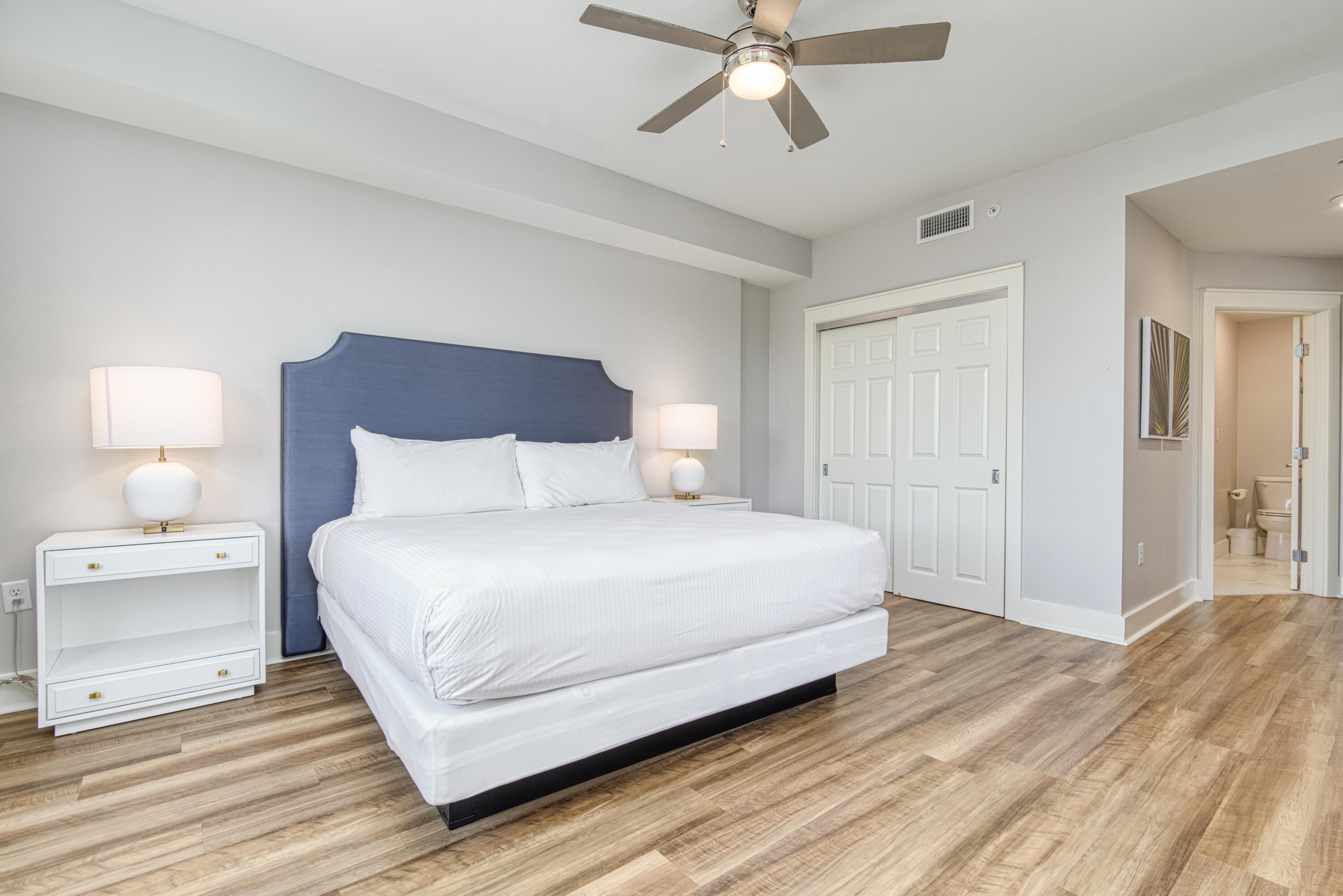 9000 Heron Walk Drive, Unit 3204 Miramar Beach, FL 32550 - Photo 17 of 45 a bedroom with a bed and a night lamp