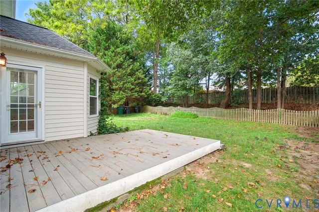 a view of a backyard with a garden