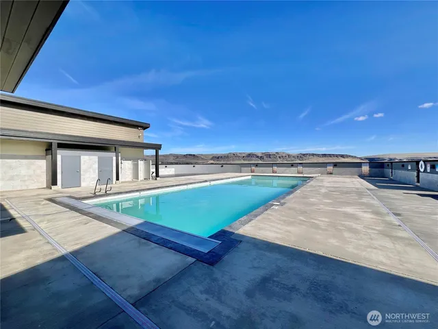 a view of a lake with outdoor space