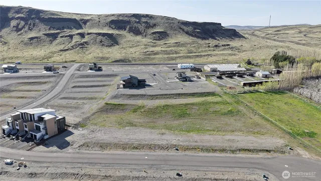 a view of a terrace with a garden and mountain view