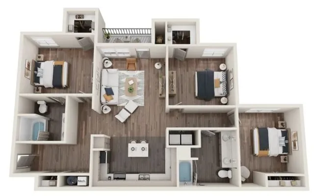 a front view of a building