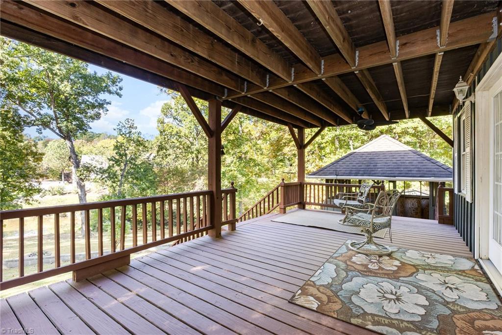 454 South Point Trail Semora, NC 27343 - Photo 23 of 28 Large Lower Deck with access to Gazebo