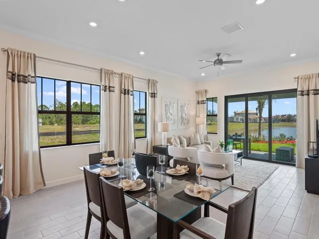 a view of a lake and a mountain