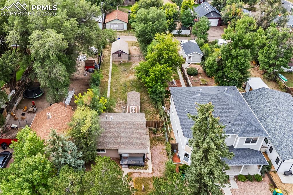 917 East Cimarron Street Colorado Springs, CO 80903 - Photo 22 of 26 Aerial view of residential area