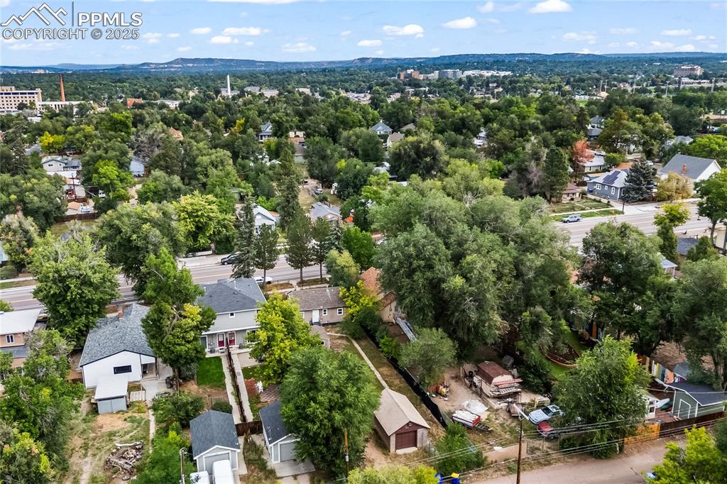 917 East Cimarron Street Colorado Springs, CO 80903 - Photo 25 of 26 Aerial view of residential area