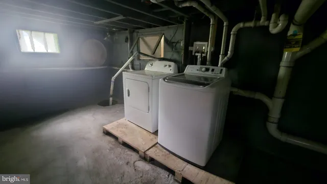 a view of storage and utility room
