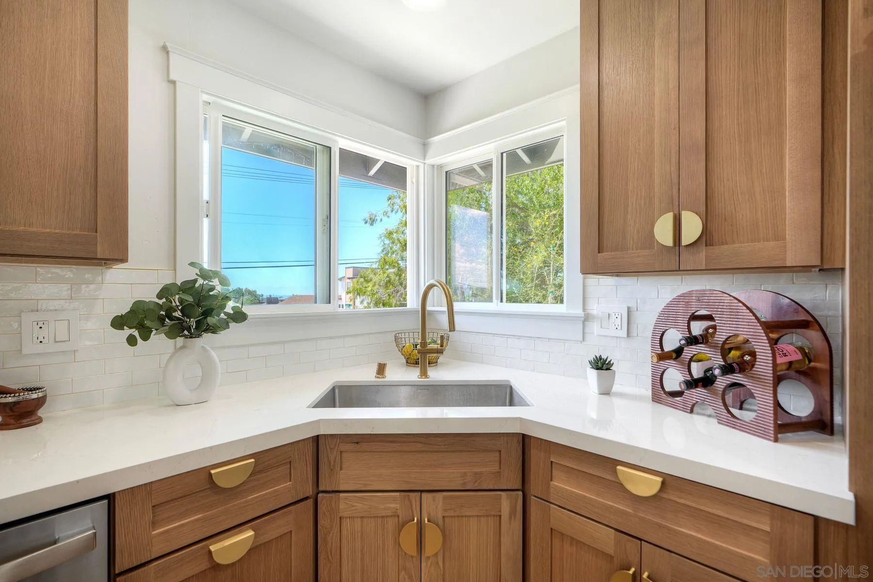 1870 Laurel Road Oceanside, CA 92054 - Photo 11 of 57 a kitchen with a sink and a potted plant