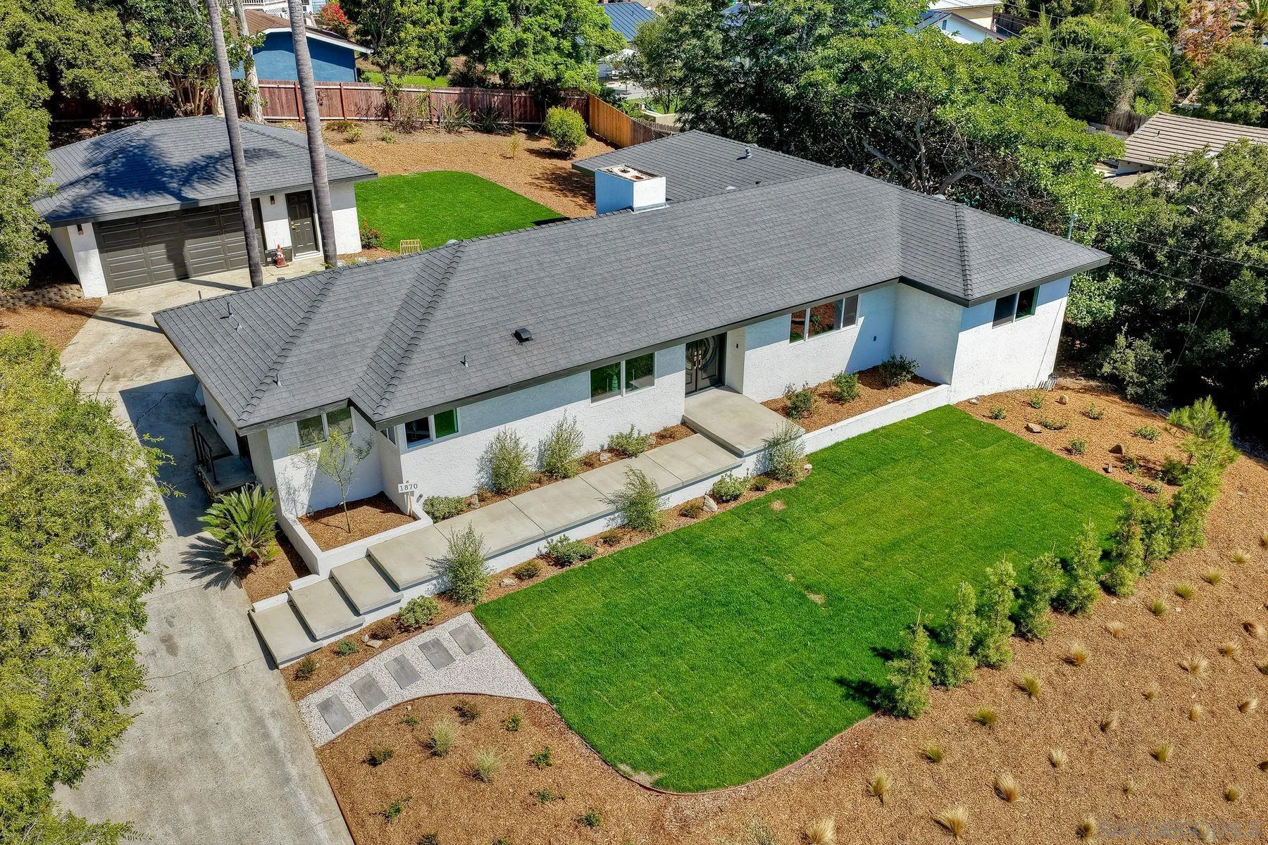 1870 Laurel Road Oceanside, CA 92054 - Photo 39 of 57 an aerial view of a house with a garden