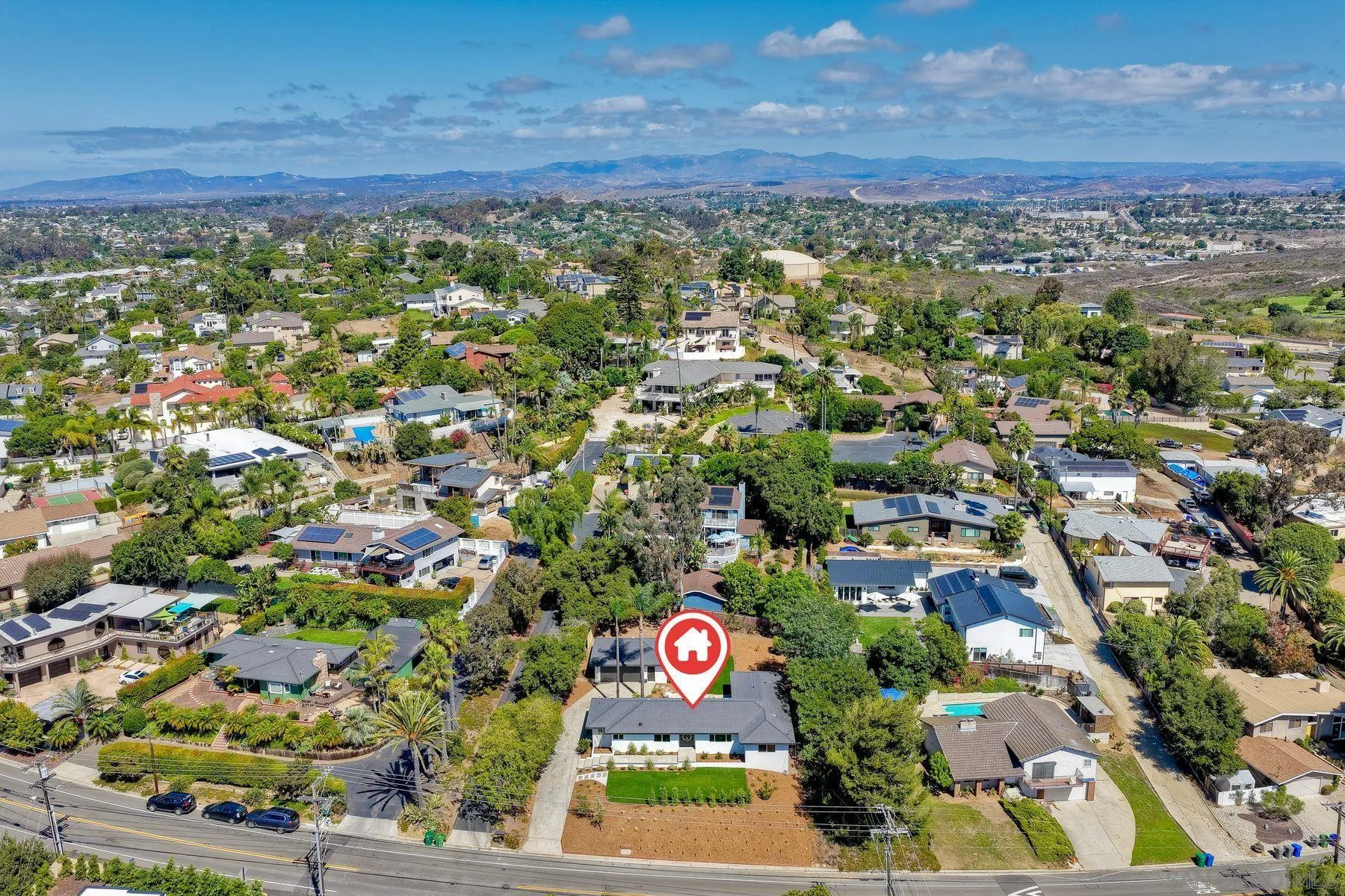 1870 Laurel Road Oceanside, CA 92054 - Photo 52 of 57 an aerial view of residential houses with outdoor space and street view