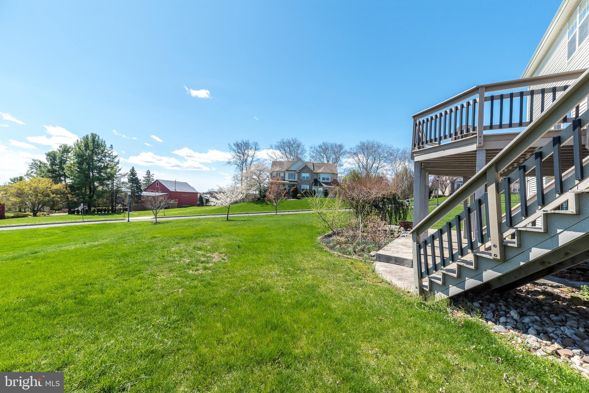 201 Summer Ridge Circle Chalfont, PA 18914 - Photo 14 of 94 Views of the yard and the century's old red barn