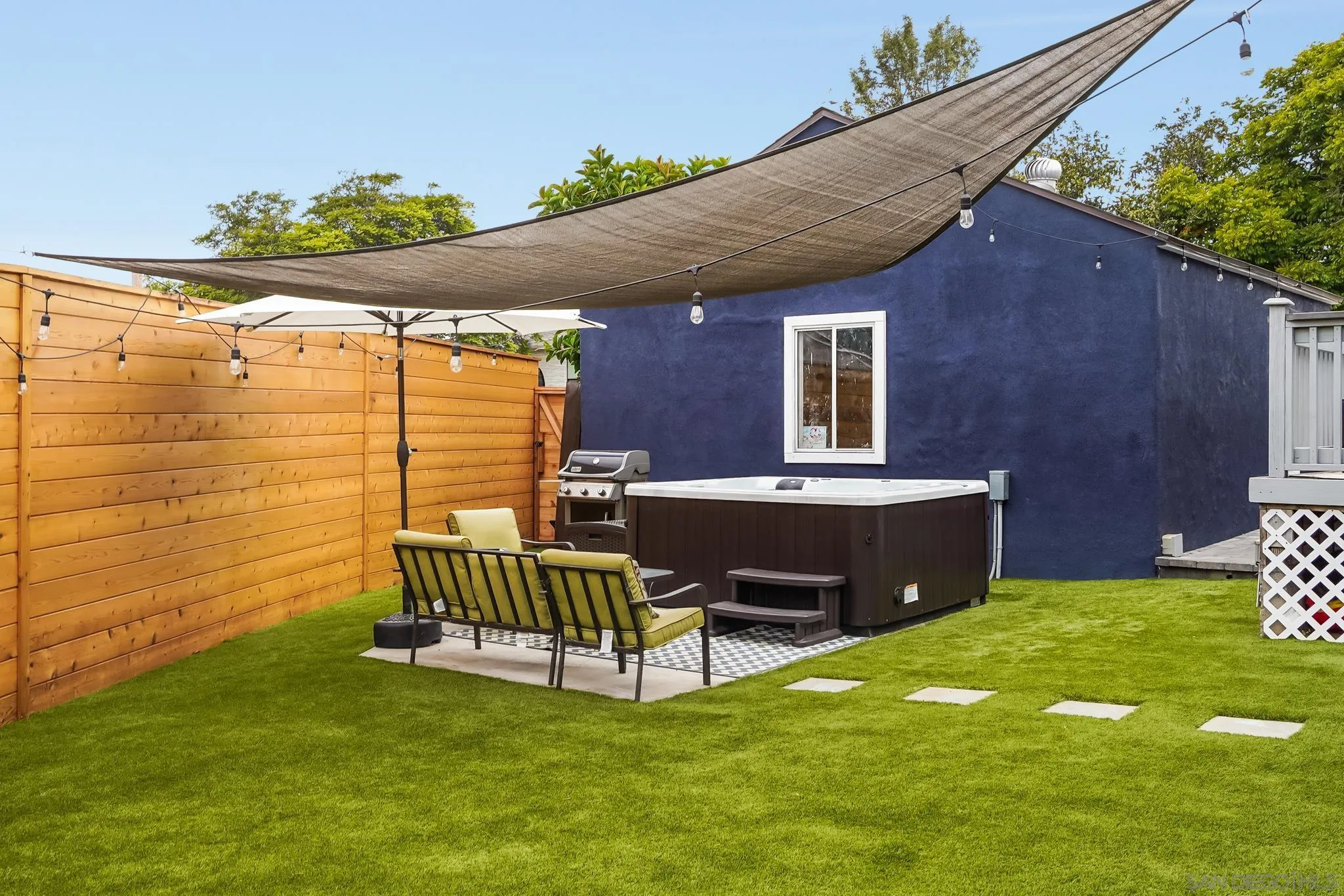 7690 Canton Drive Lemon Grove, CA 91945 - Photo 37 of 41 a view of a backyard with a garden