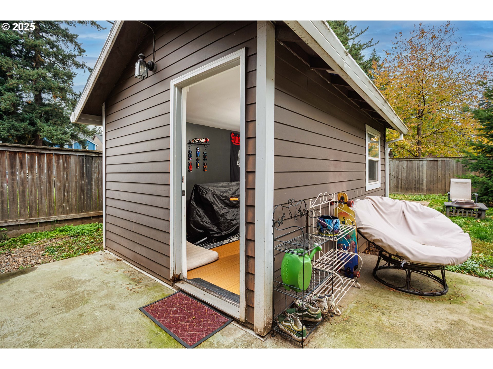 11511 Southeast Division Street Portland, OR 97266 - Photo 19 of 21 a view of backyard with a garden and deck