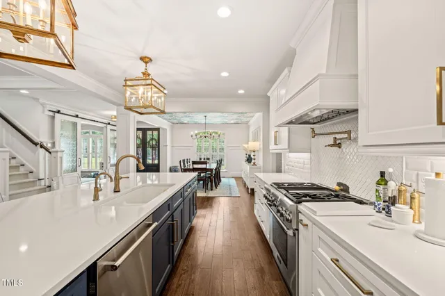 a living room with furniture fireplace and flat screen tv