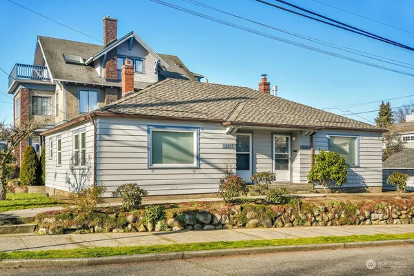 a front view of a house