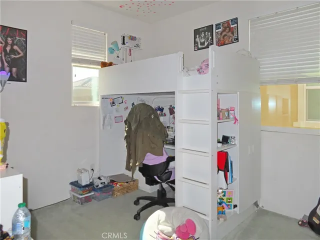 a room with furniture and closet