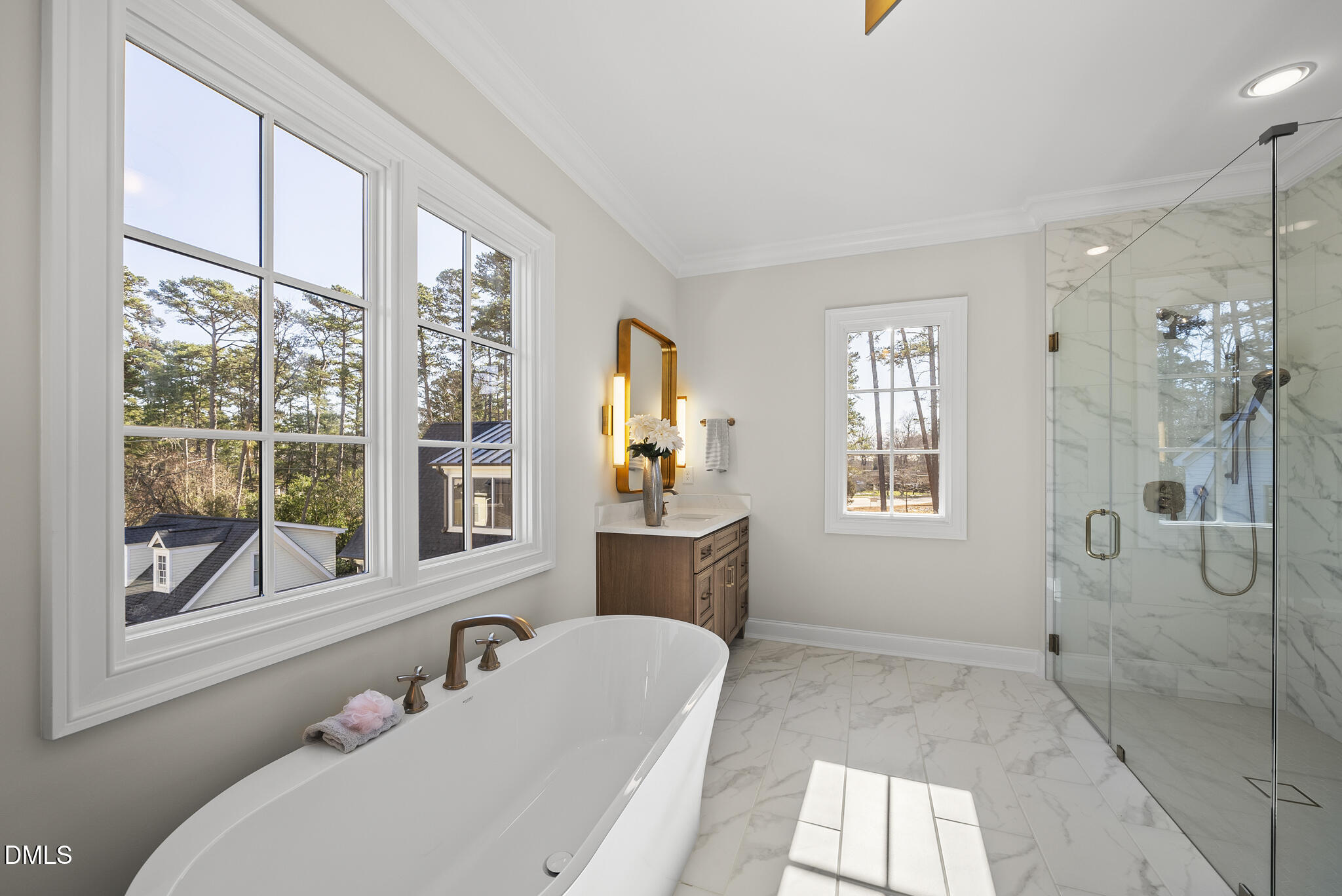 3317 Hampton Road Raleigh, NC 27607 - Photo 27 of 45 a bathroom with a tub sink and window