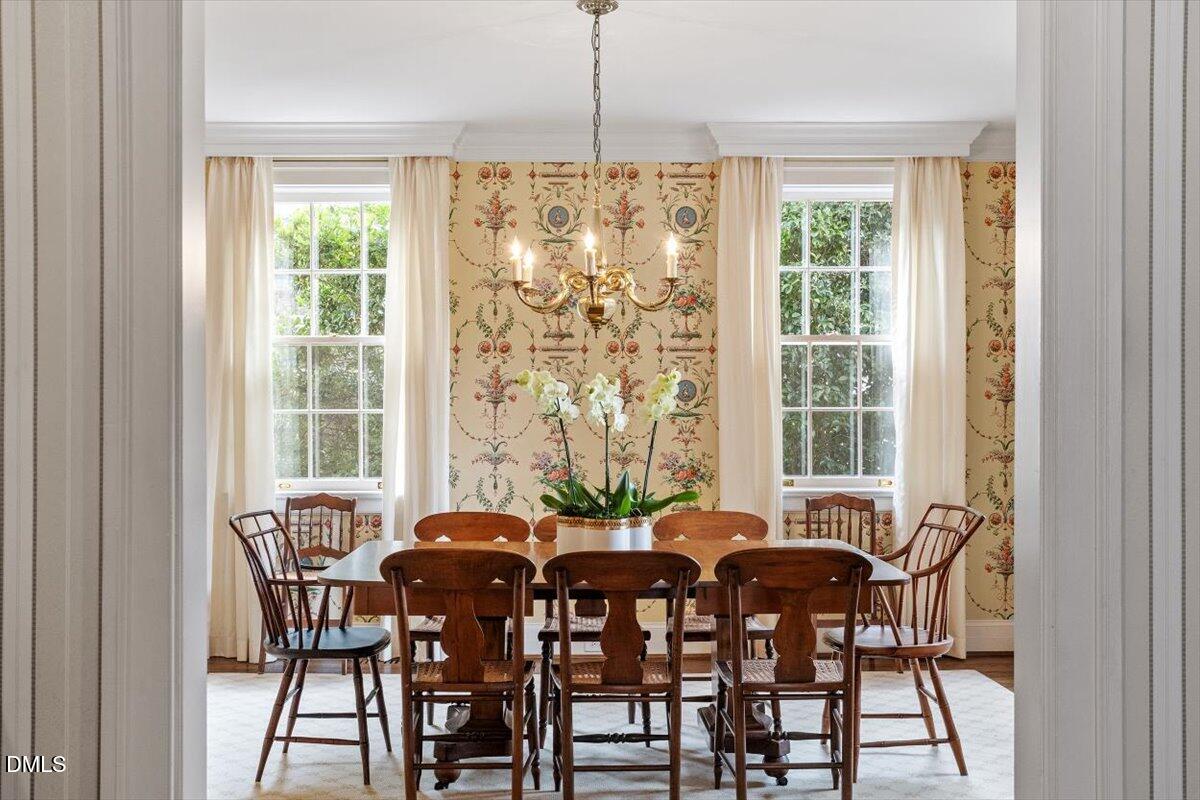 1128 Harvey Street Raleigh, NC 27608 - Photo 11 of 41 a view of a dining room with furniture window and outside view