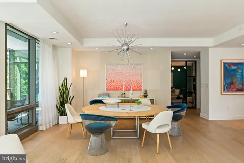 a view of an outdoor space with seating area