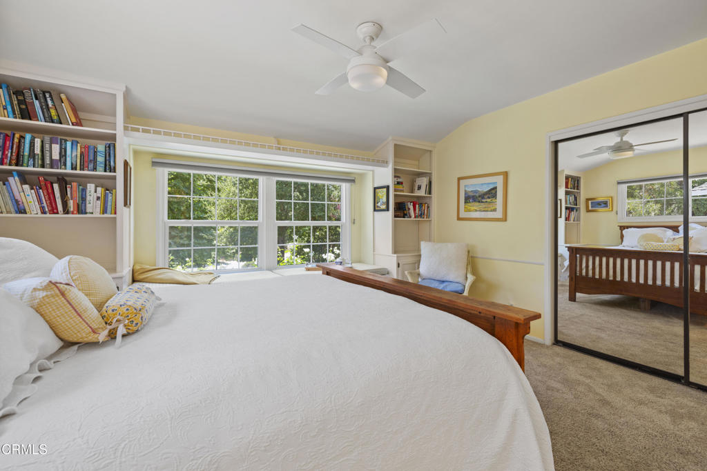 0 Stokes Canyon Road Calabasas, CA 91302 - Photo 34 of 52 a bedroom with a bed and a book shelf