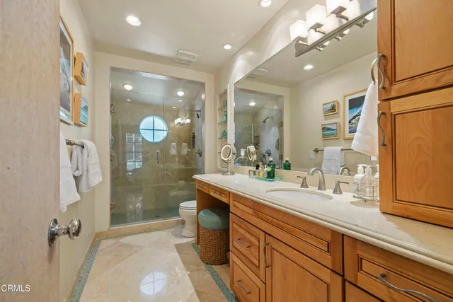 a view of a backyard with swimming pool