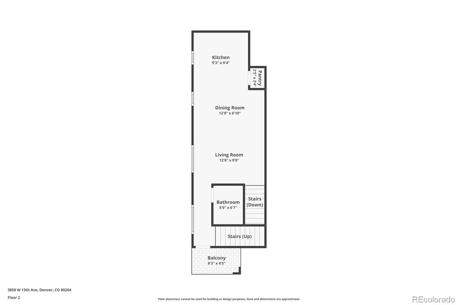 3850 West 13th Avenue Denver, CO 80204 - Photo 30 of 32 a picture of a floor plan