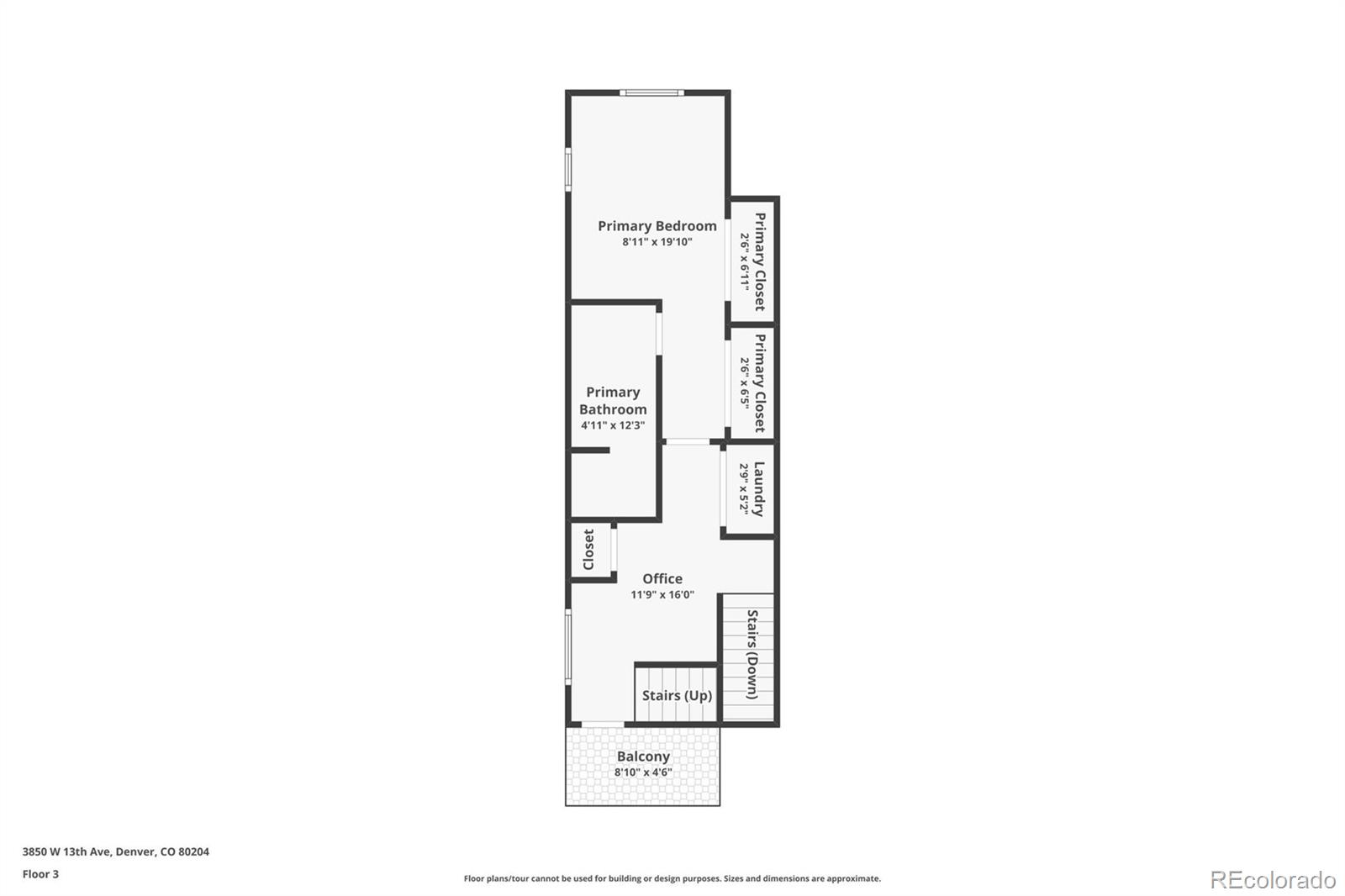 3850 West 13th Avenue Denver, CO 80204 - Photo 31 of 32 a picture of a floor plan