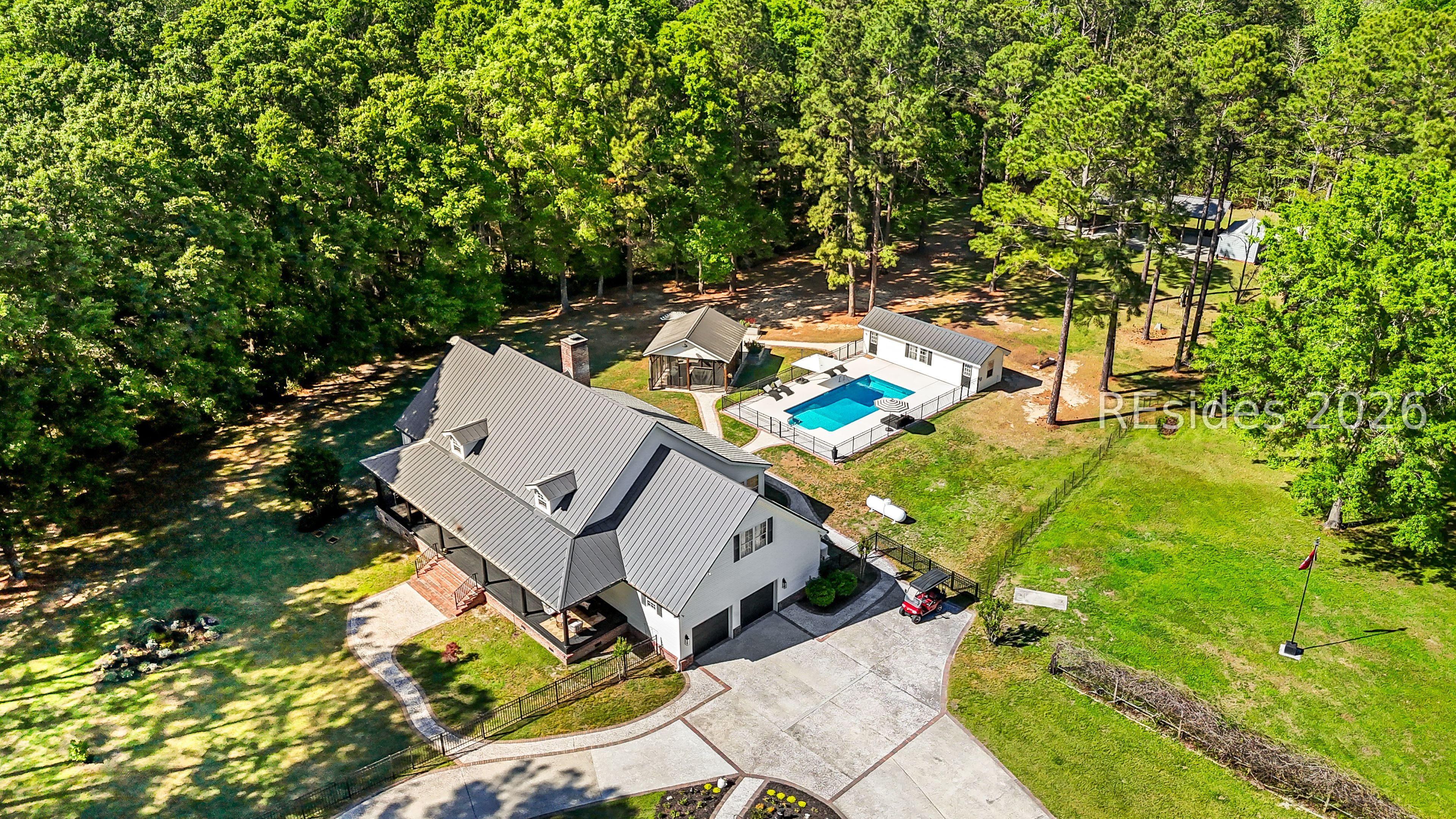 Set on 26.6 acres of private land with no HOA