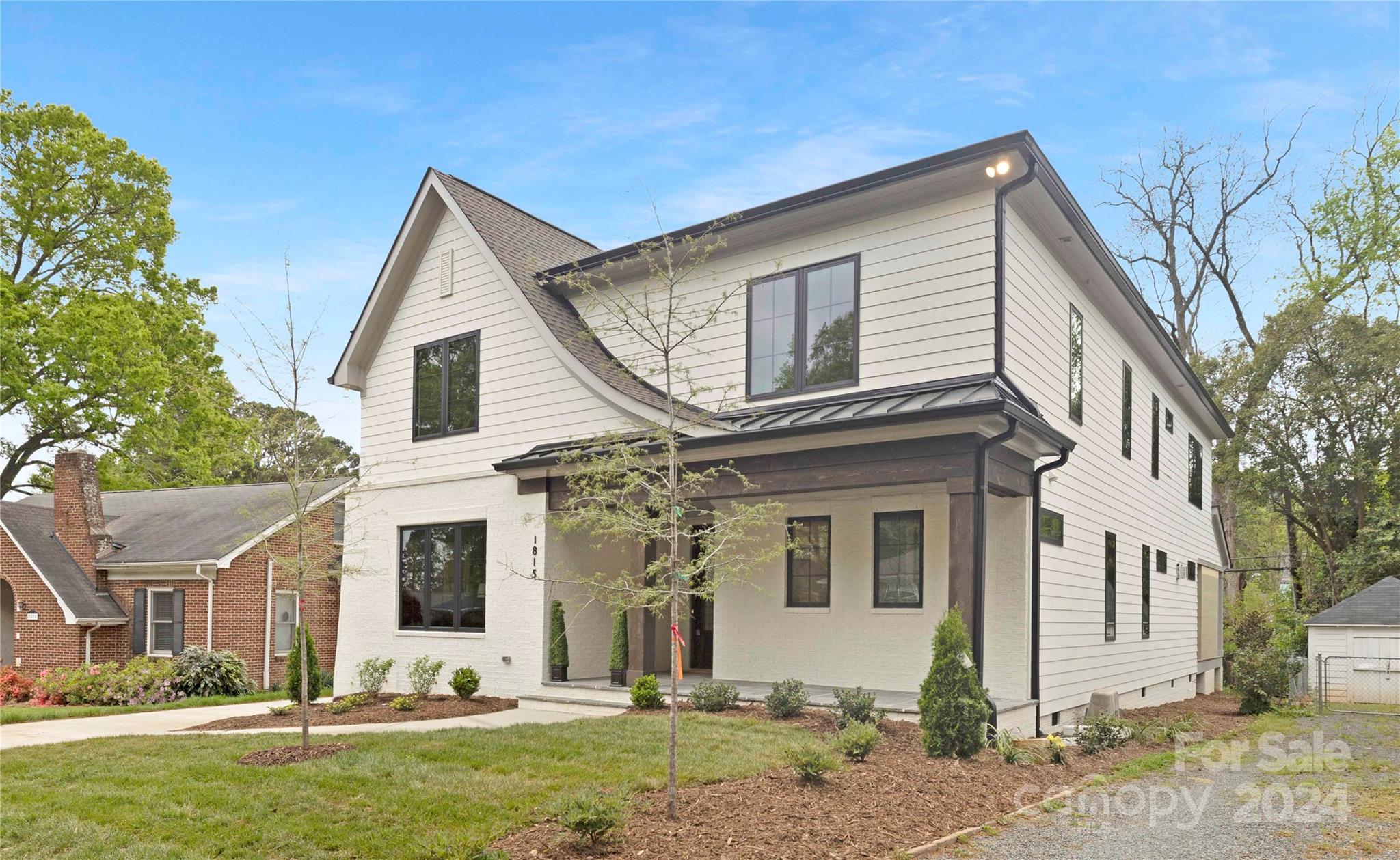1815 Club Road Charlotte, NC 28205 - Photo 2 of 42 a view of a yard in front of a house