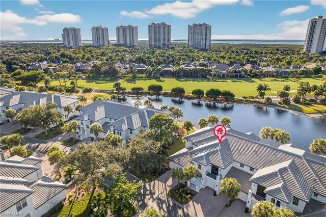a view of a city with tall buildings