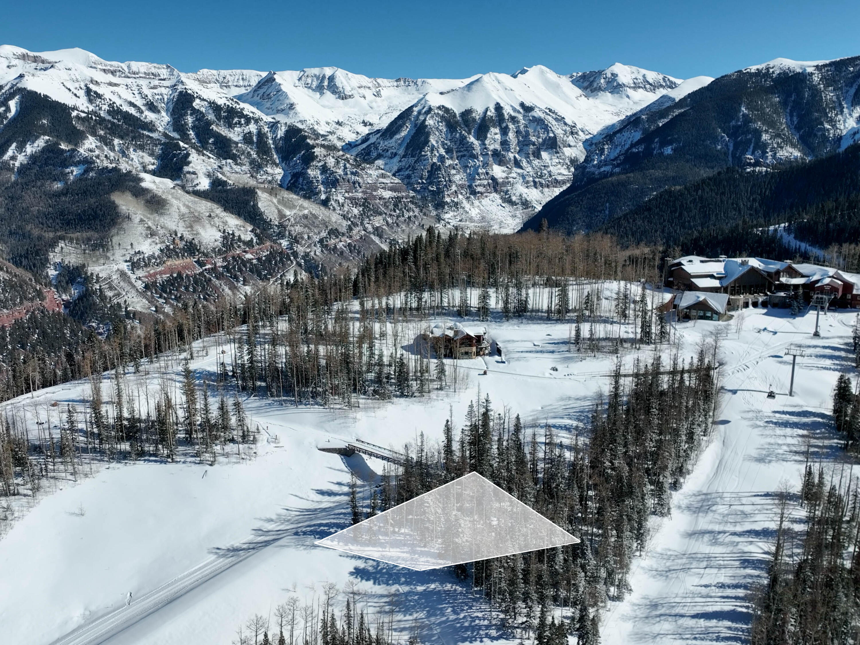 Tbd Horseshoe Lane Telluride, CO 81435 - Photo 2 of 12 a view of a patio with water fall