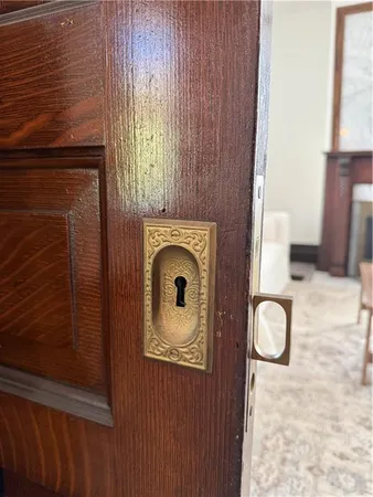 a close view of utility room