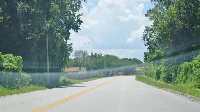 a view of a lake view with a garden