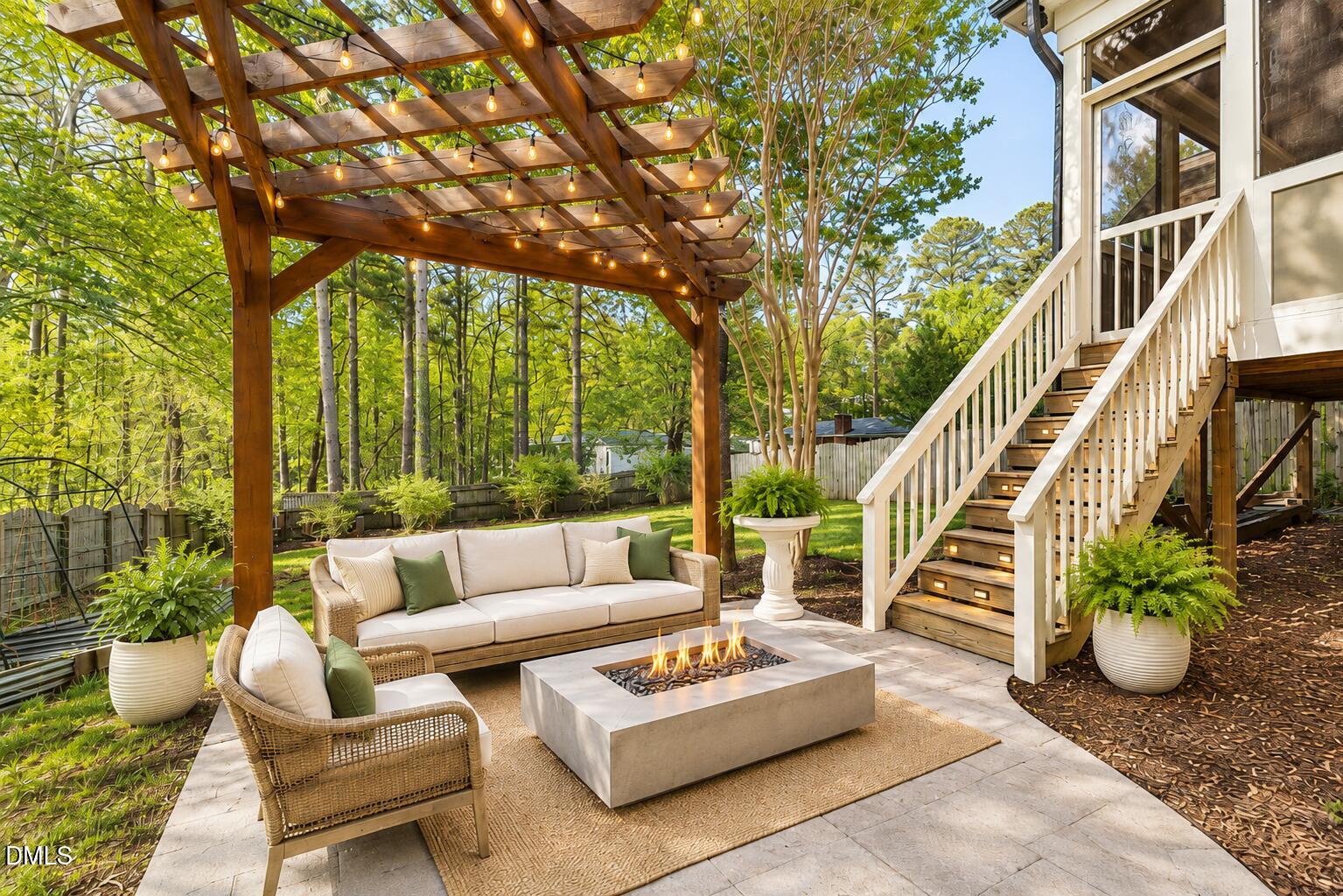 6209 Blanche Drive Raleigh, NC 27607 - Photo 57 of 78 Pergola
