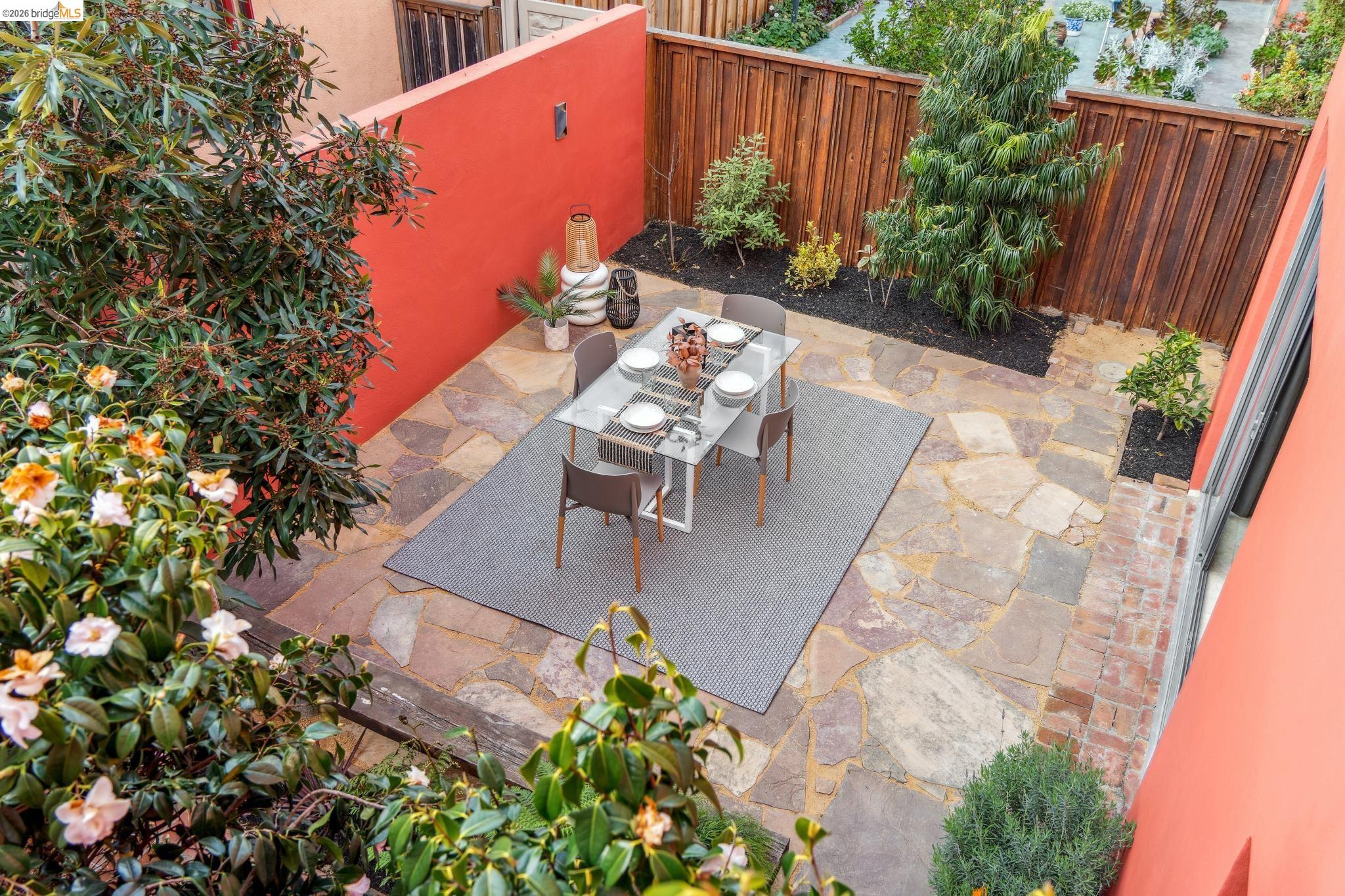 2015 Delaware Street, Unit A Berkeley, CA 94709 - Photo 34 of 60 a view of a backyard with sitting area