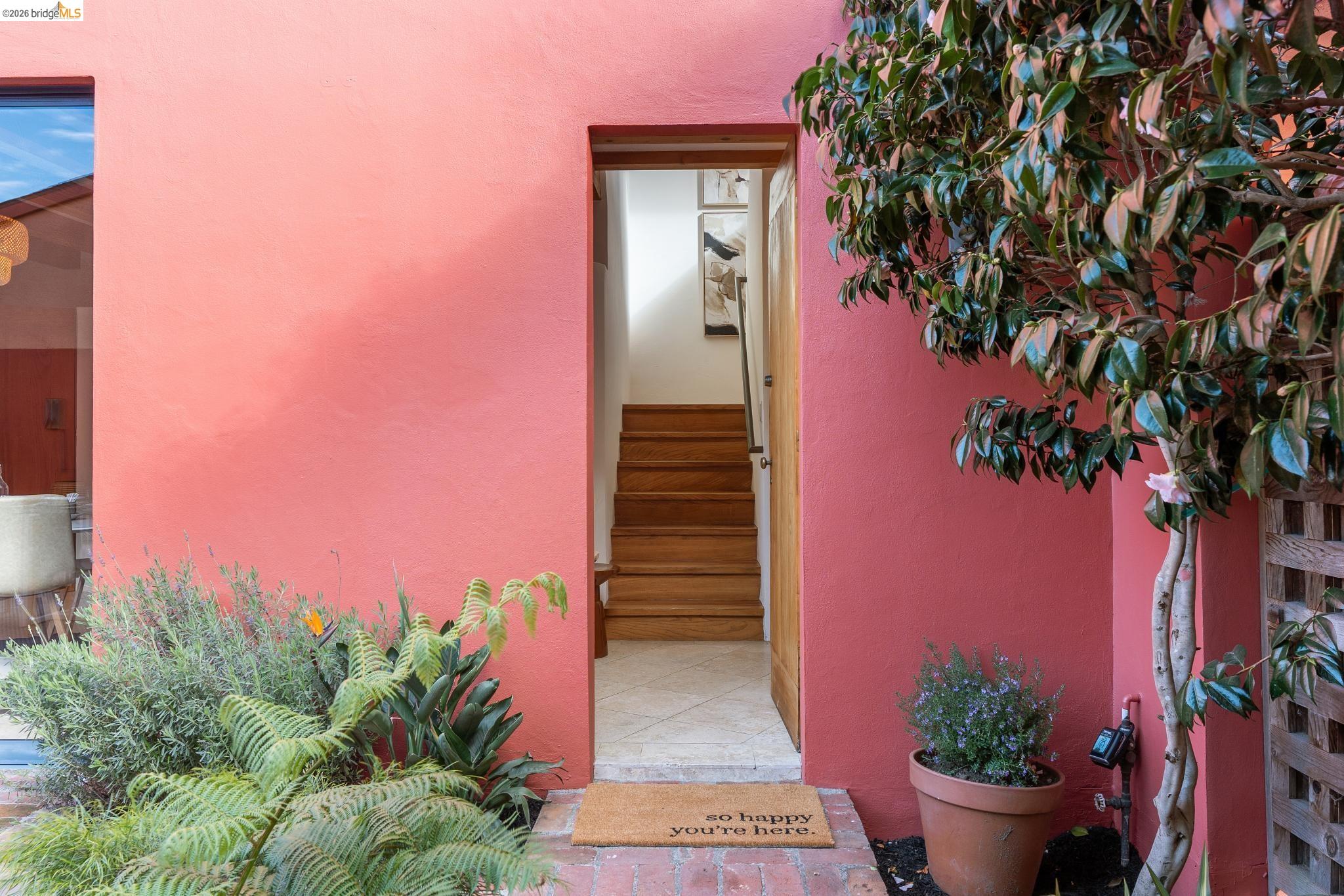 2015 Delaware Street, Unit A Berkeley, CA 94709 - Photo 6 of 60 a view of a house with a potted plant and a potted plant
