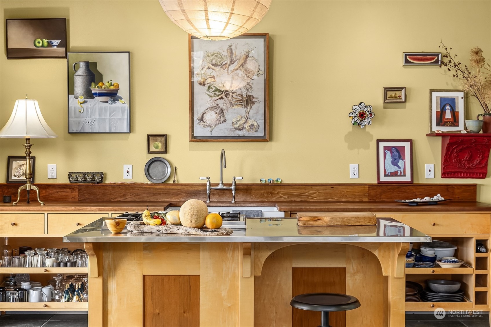 6346 South Bay Road Freeland, WA 98249 - Photo 19 of 40 a view of a kitchen with stainless steel appliances granite countertop a stove and a sink