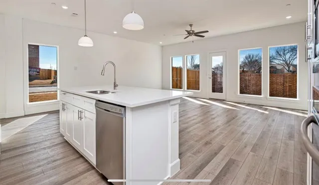 a house view with a garden space