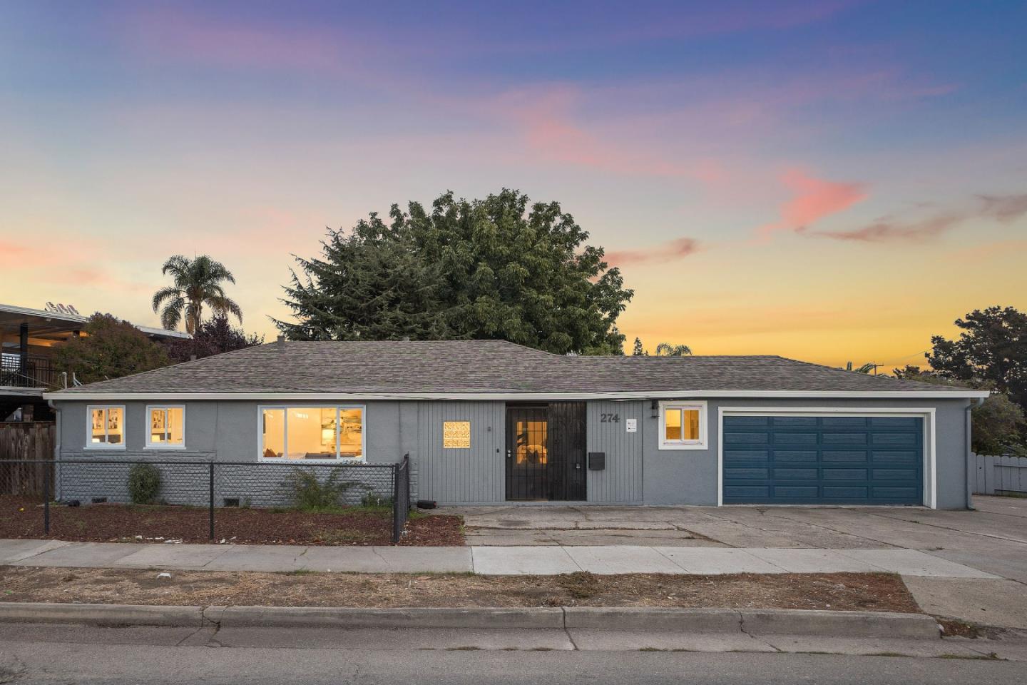 a view of a house with a outdoor space