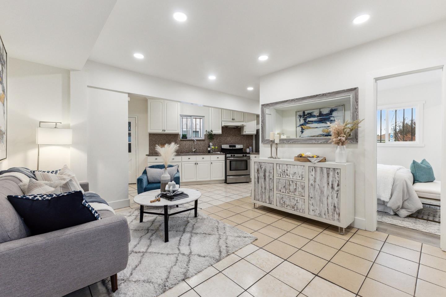 274 West Jackson Street Hayward, CA 94544 - Photo 19 of 29 a living room with furniture and kitchen view