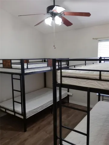 a view of a hallway with workspace