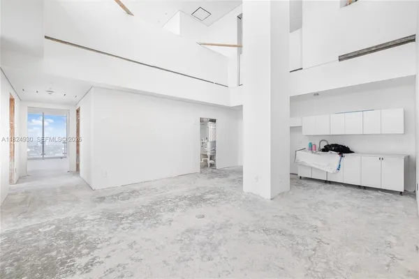 a view of a room with window