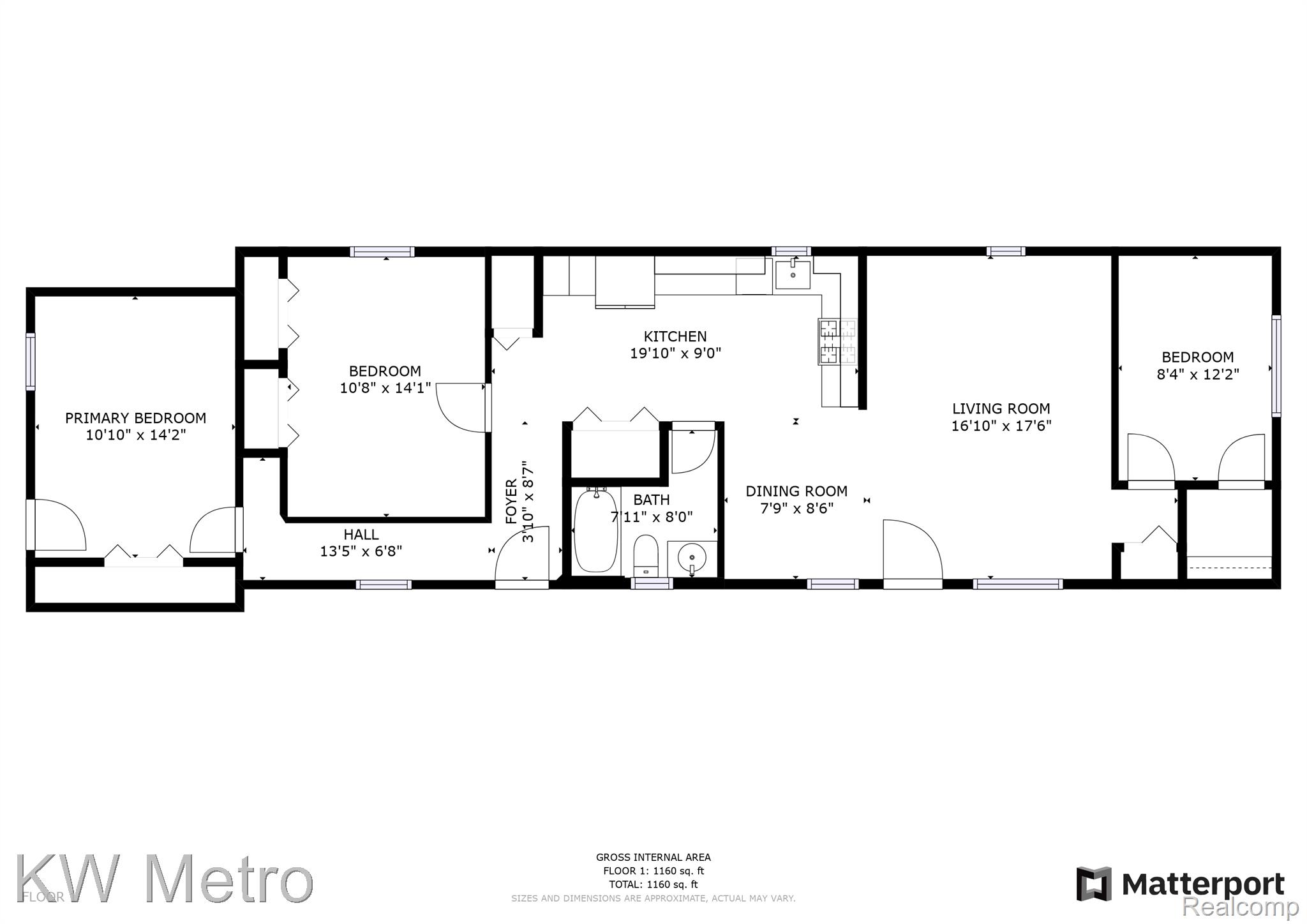 2870 Hartline Drive Rochester, MI 48309 - Photo 23 of 23 Floor plan inc measurements