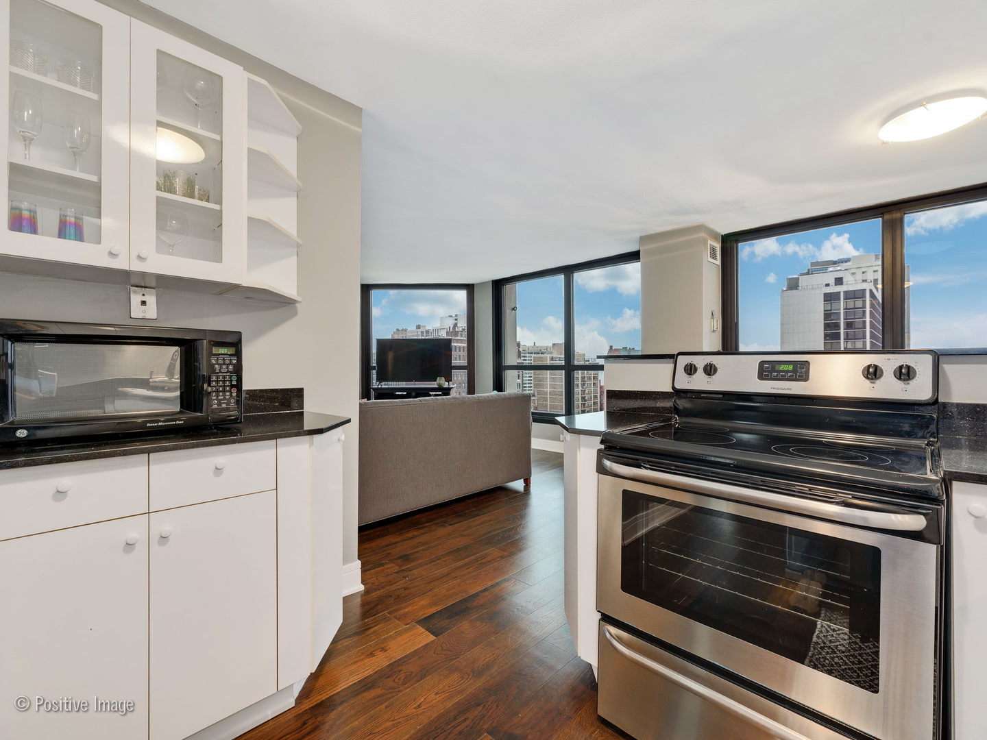 1030 North State Street, Unit 13E Chicago, IL 60610 - Photo 5 of 26 a kitchen with granite countertop a stove and a sink