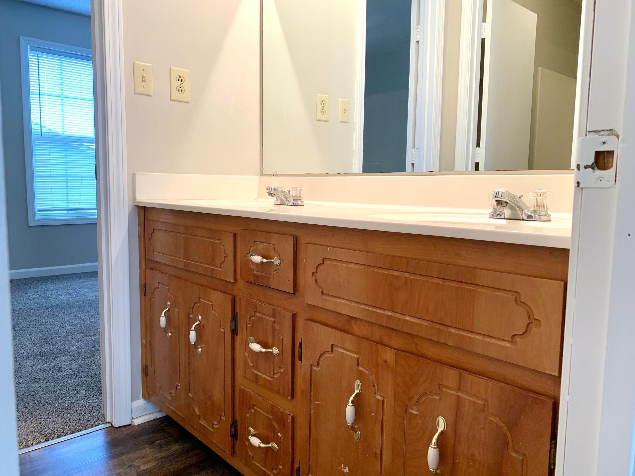 200 Tree Line Drive Oak Grove, KY 42262 - Photo 46 of 58 a bathroom with a sink and a mirror