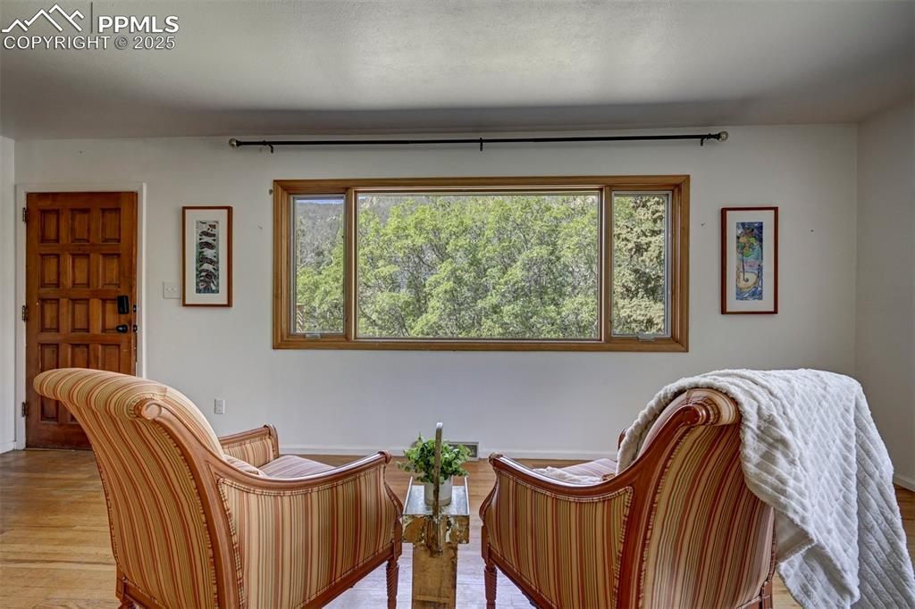 4665 Fox Road Cascade, CO 80809 - Photo 10 of 50 a view of a two chairs in a room with a window