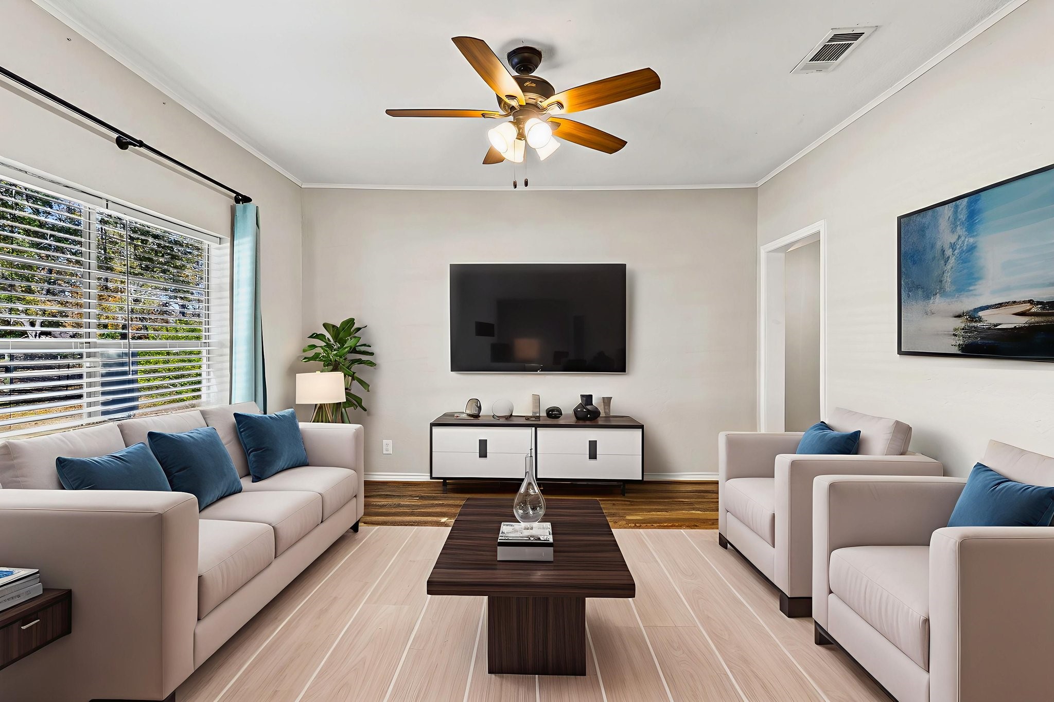 180 Ellis Lovett Road Shepherd, TX 77371 - Photo 11 of 24 3D Staged Livingroom