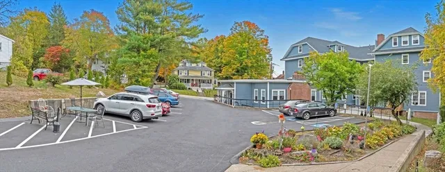 a car parked in front of a building