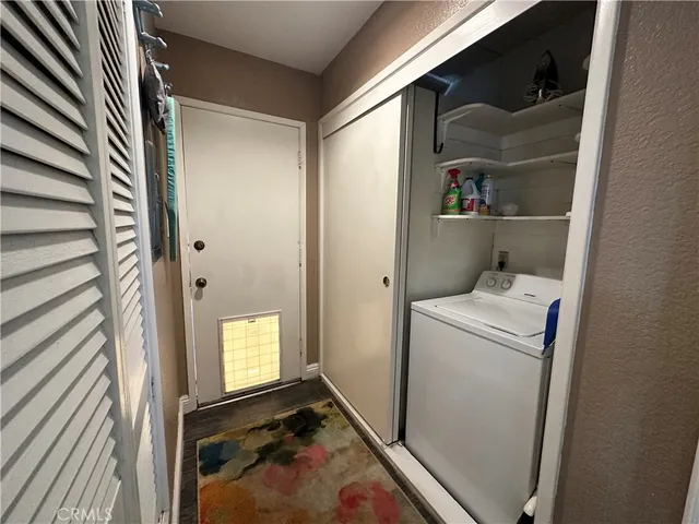 a room with storage and utility